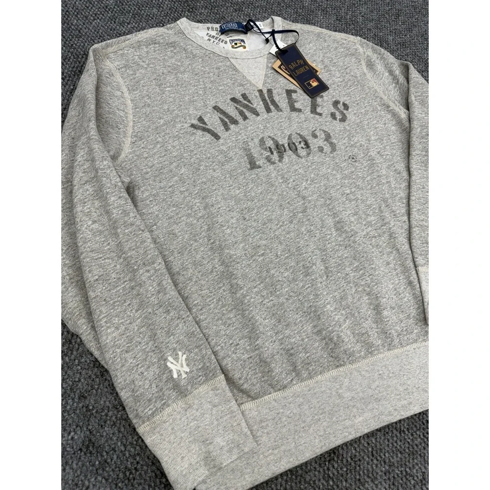 Polo Ralph Lauren x New York Yankees Mens 3XL Vintage Fleece Crewneck Sweatshirt